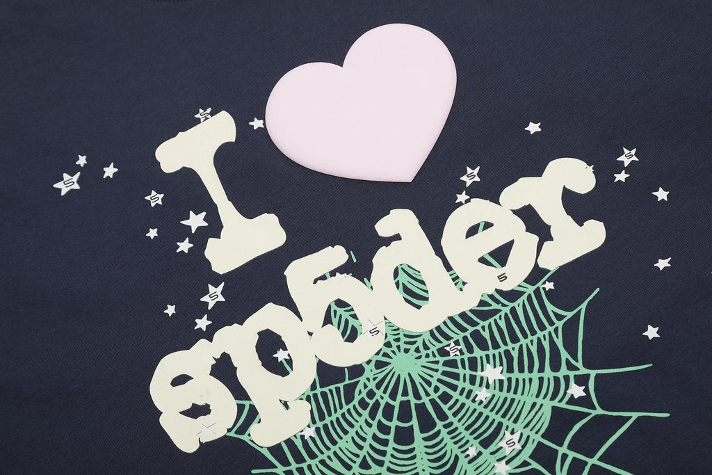 Sp5der I Love Heart Web Graphic T-Shirt