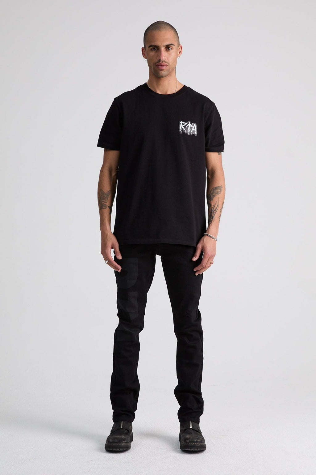 RTA Black Logo Bryant Denim
