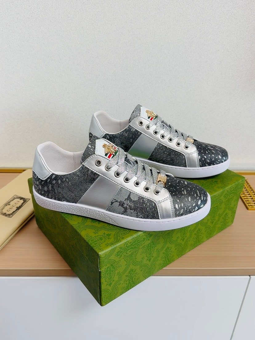 Gucci Men's Patterned Low-Top Sneakers