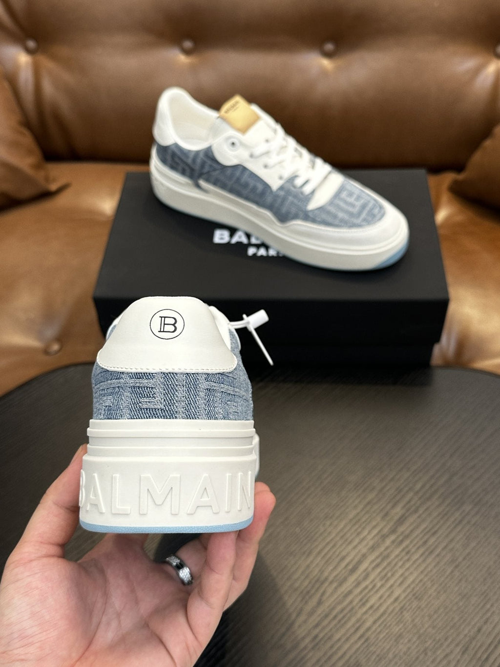Balmain B-Skate Low-Top Sneakers