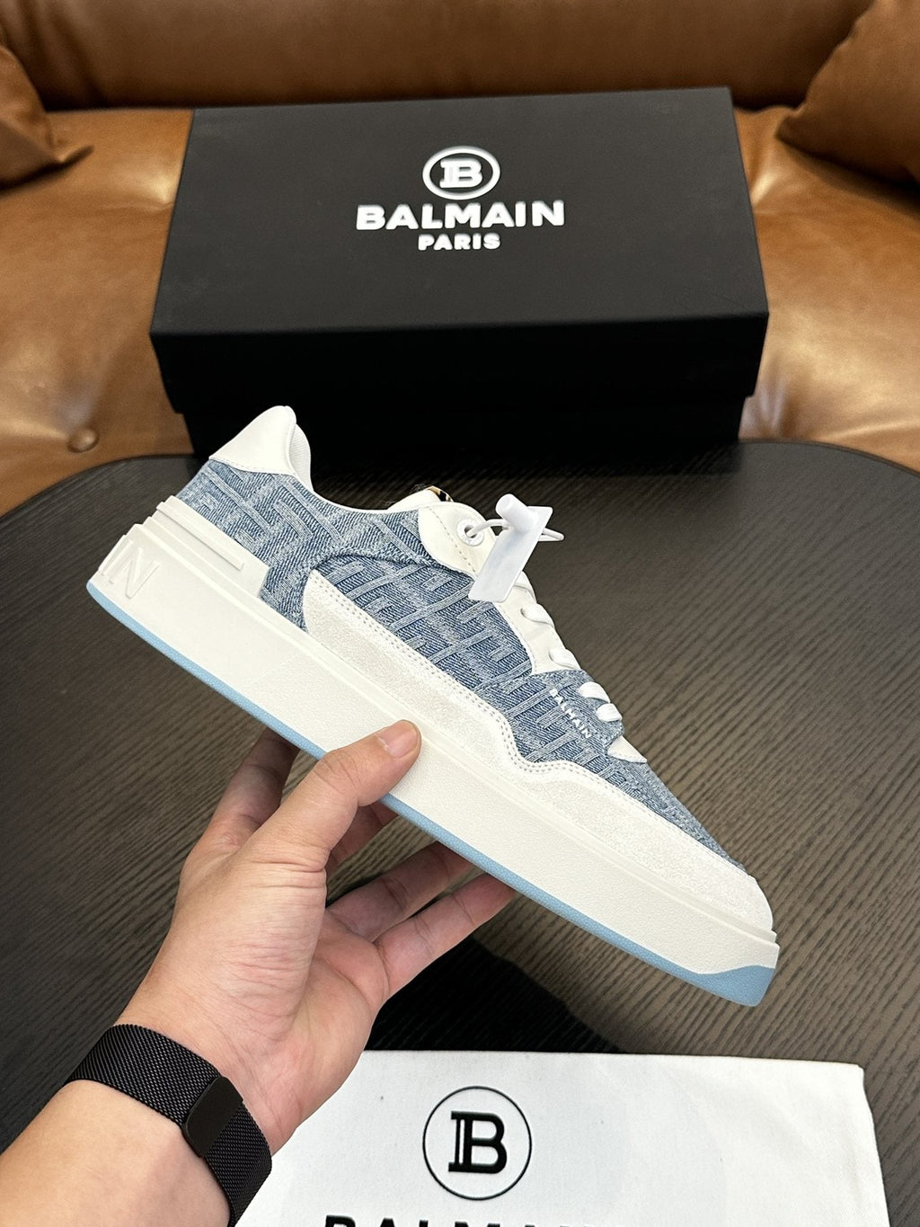 Balmain B-Skate Low-Top Sneakers