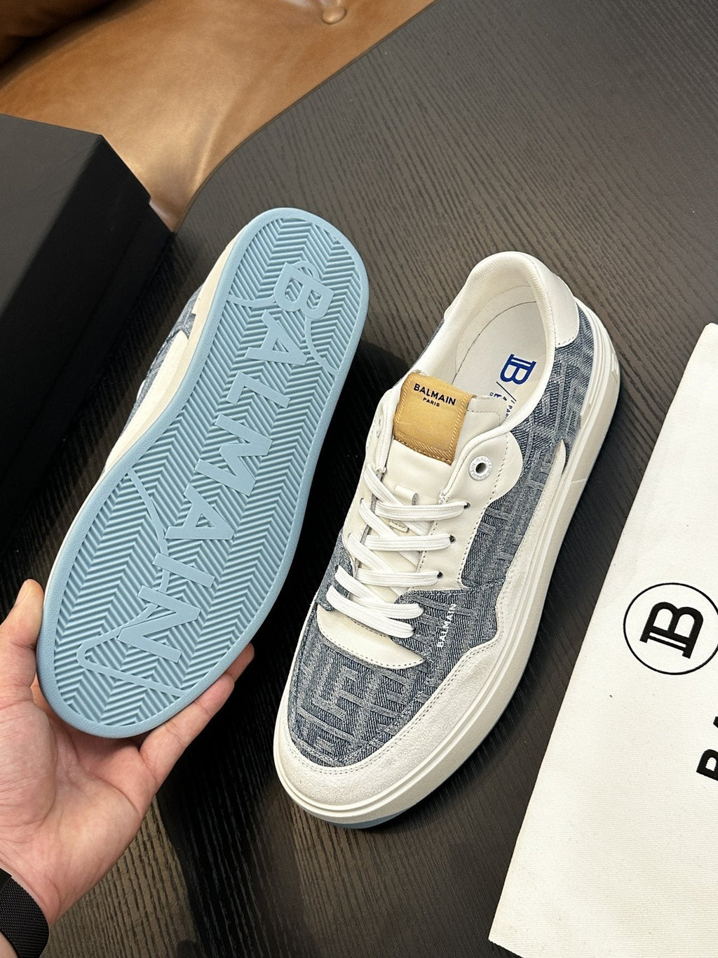 Balmain B-Skate Low-Top Sneakers