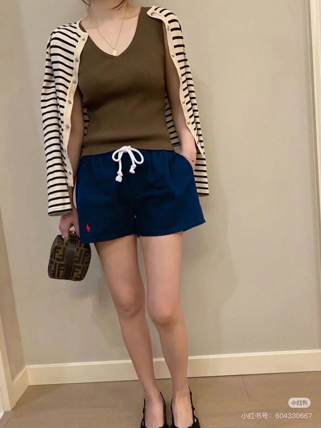 Ralph Lauren Washed Cotton Drawstring Shorts