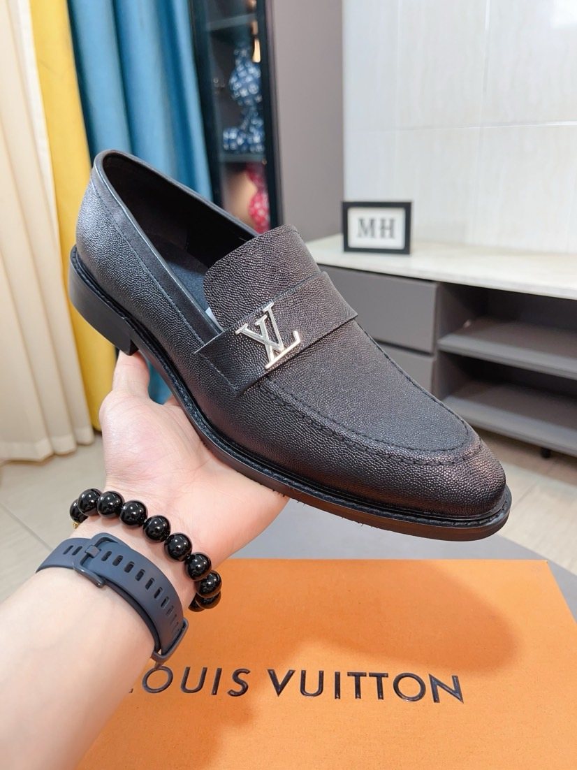 Louis Vuitton Textured Hardware Loafers