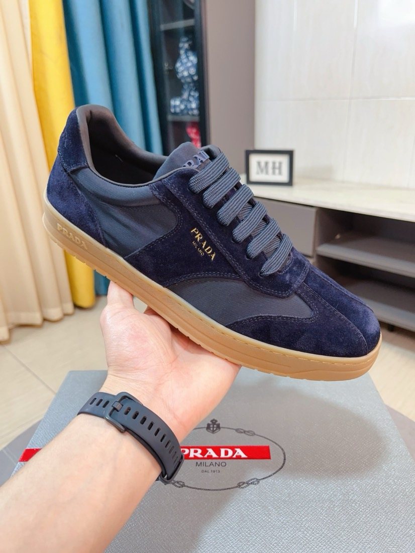 Prada Low-Top Gum Sole Sneakers