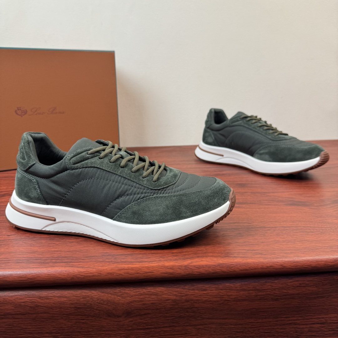 Loro Piana Men's Low-Top Sneakers - Padded Collar
