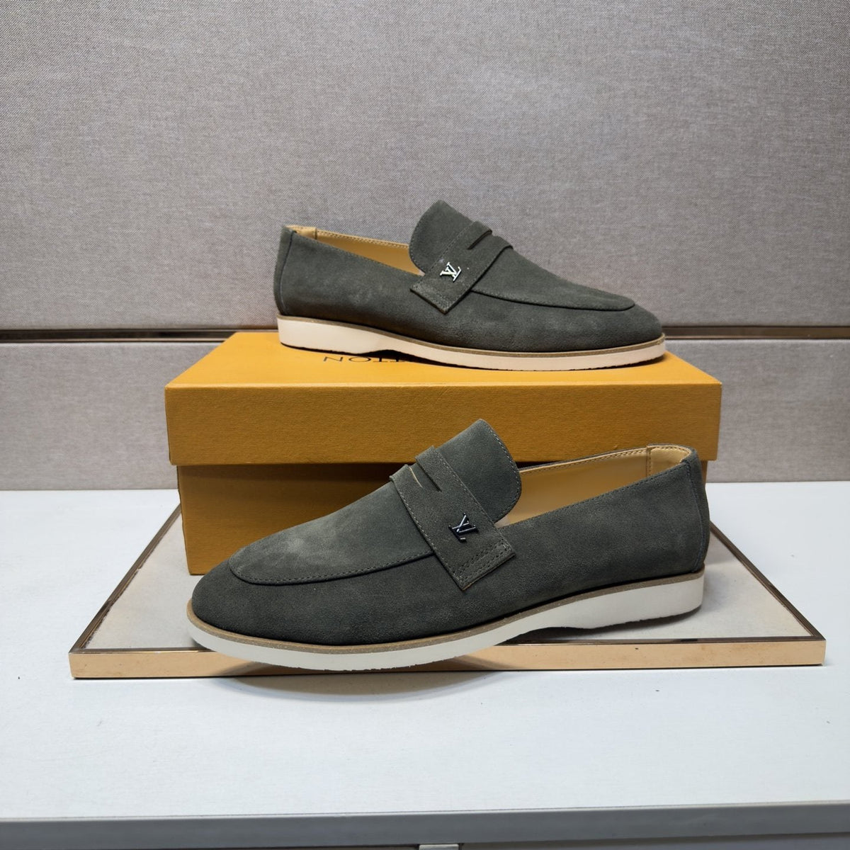 Louis Vuitton Men's Vamp-Strap Loafers