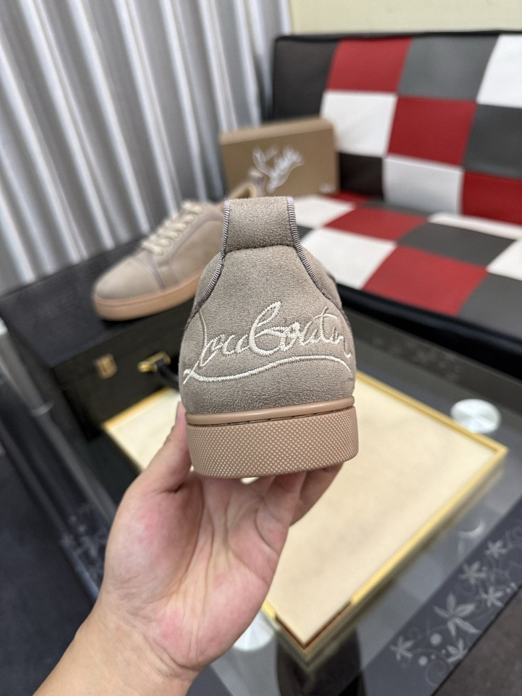 Christian Louboutin Low-Top Lace-Up Sneakers