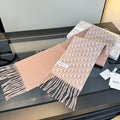 Dior Two-Tone Monogram Fringed Scarf
