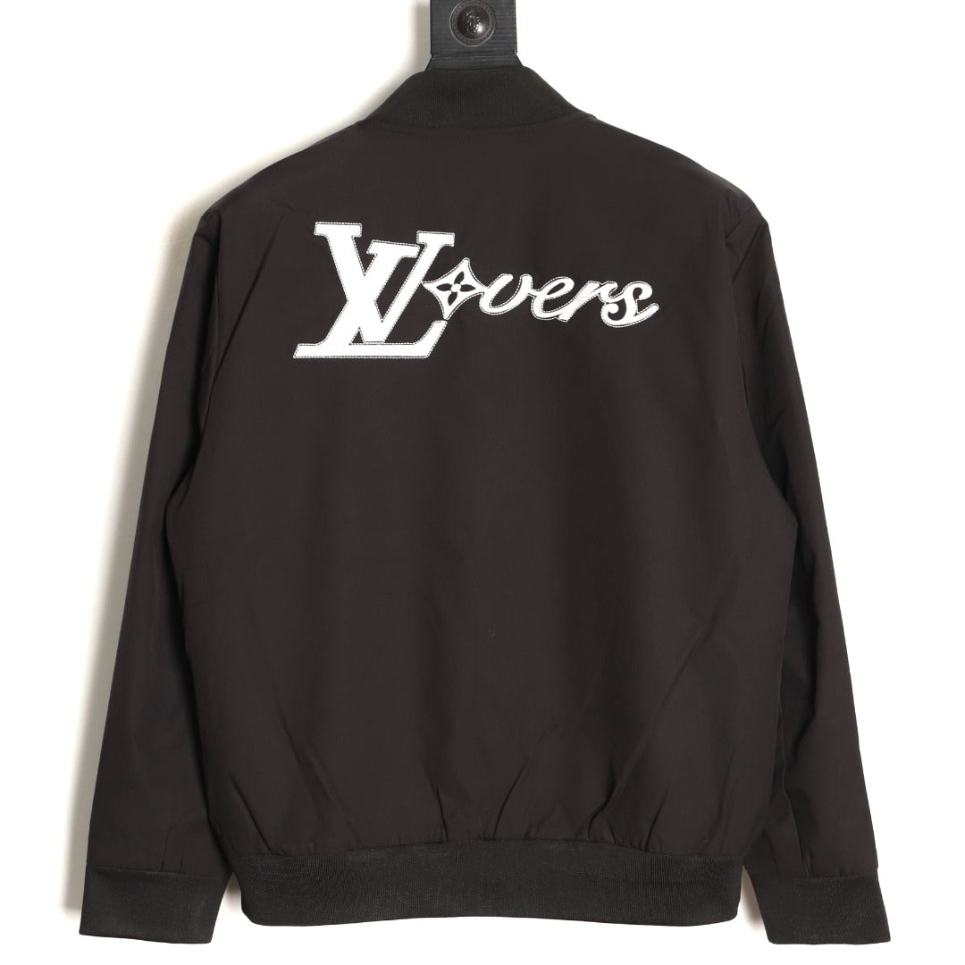 Louis Vuitton LV Lovers Graphic Varsity Jacket - Black